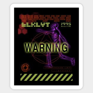 BLKLYT/02 - WARNING Sticker